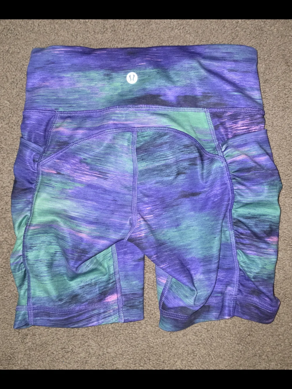 lululemon athletica Purple Teal Athletic Shorts